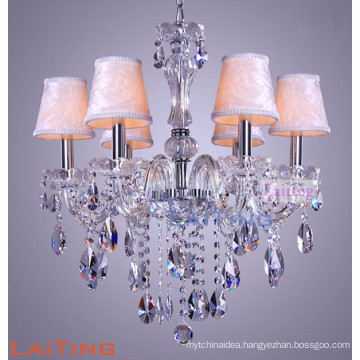 Europe style glass clear crystal candle chandelier light for home 81016